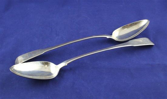 A pair of George III silver fiddle 1713b2