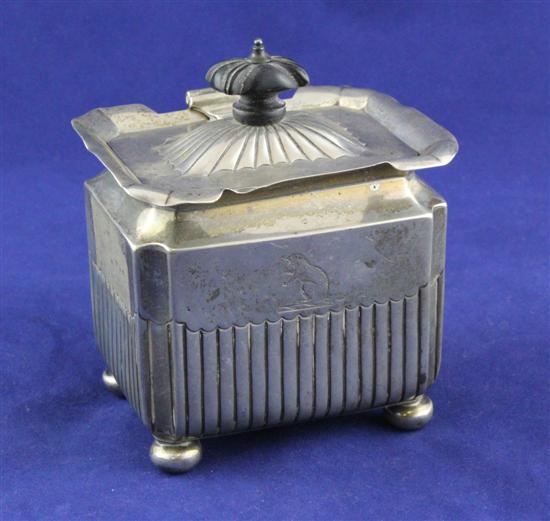 A late Victorian demi fluted silver