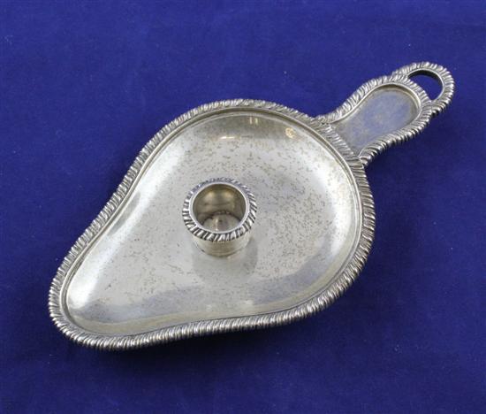 A Victorian silver chamberstick