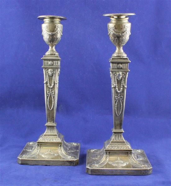 A pair of George V Adam style silver