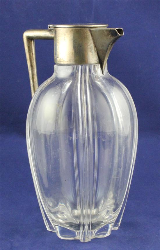 An Edwardian silver mounted glass 1713f7