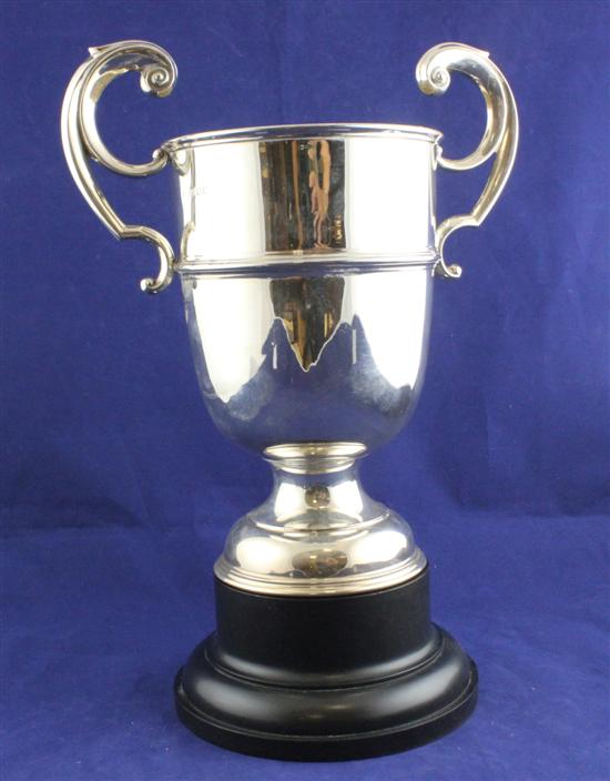 A George V silver two handled trophy