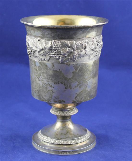 A George III silver goblet decorated 171424