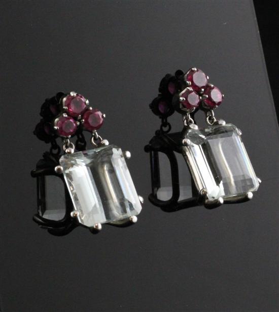 A pair of 1940 s synthetic ruby 171483