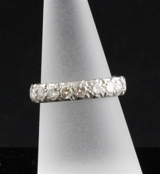 An 18ct white gold and diamond