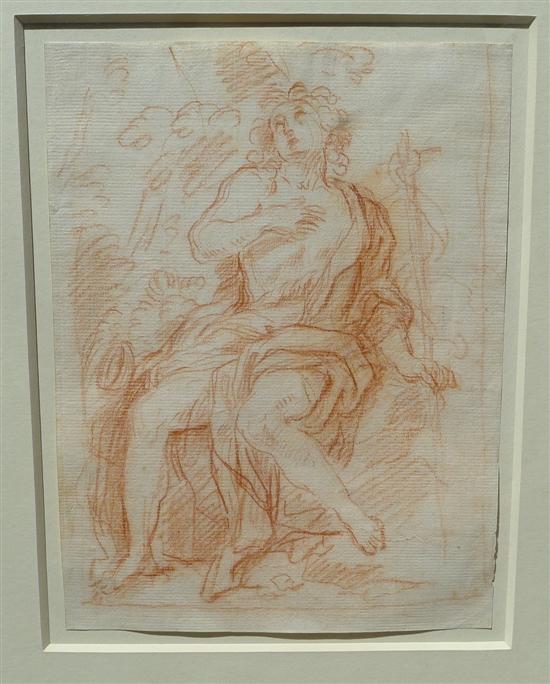 Old Master two sepia chalk drawings 1714b6