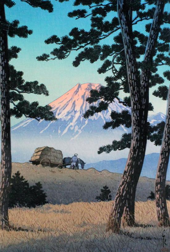 Kawase Hasui (1883-1957) two woodblock