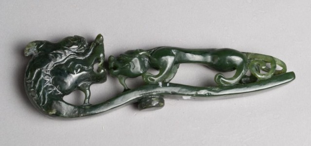 A Fine Chinese Carved Jade Belt