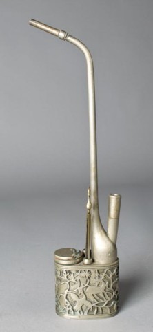 A Chinese Silver Opium PipeThe body