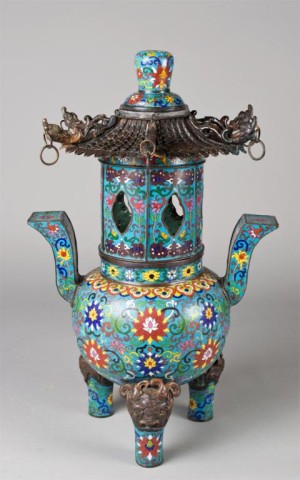 A Fine & Massive Chinese Qing Cloisonne