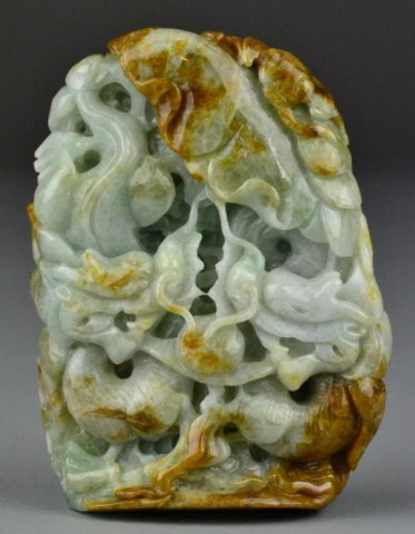 Chinese Carved Jade BoulderFinely 171626