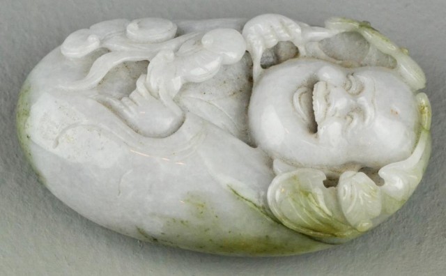 Chinese Carved Jade BoulderFinely 171627