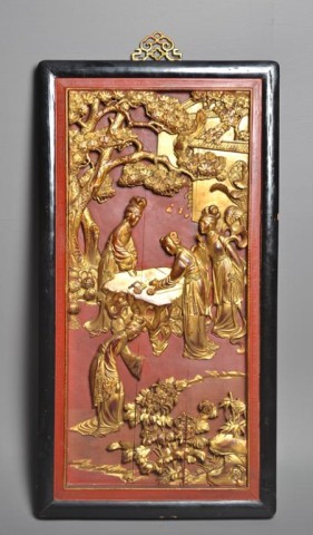 A Chinese Carved Gilt Wood Wall 171662