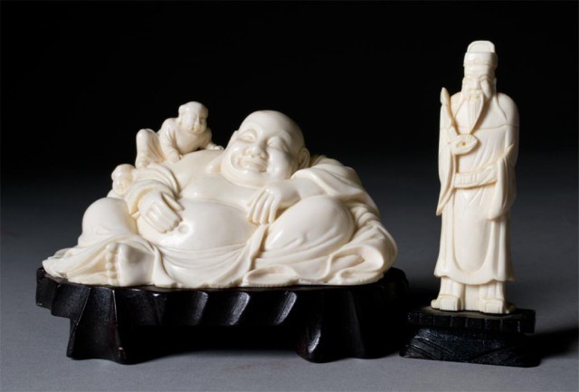 Chinese Carved Ivory FigureWith