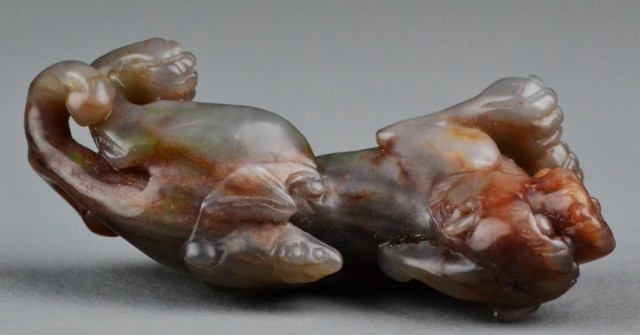 Chinese Carved Agate Mythological