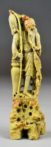 Chinese Carved Soapstone Elder