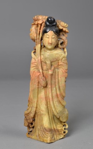 Chinese Carved Soapstone Guan-YinFinely