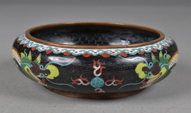 Chinese Cloisonne Bronze BasinFinely 1716a1