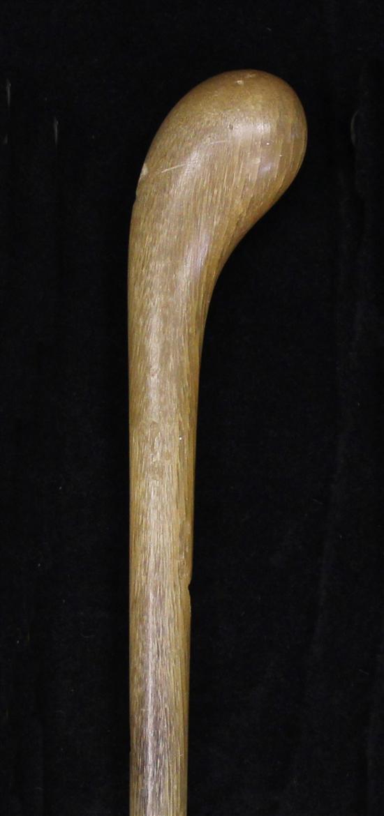 A rhinoceros horn swagger stick