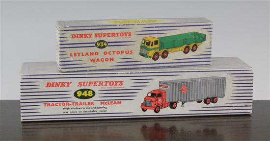 A Dinky Supertoys tractor-trailer