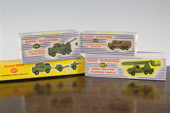 A Dinky Supertoys missile servicing