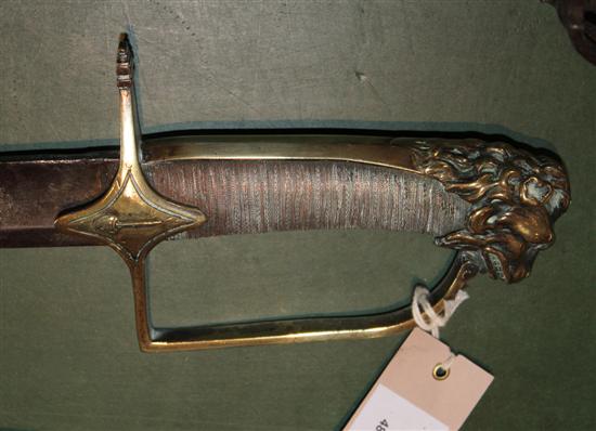 A scarce French infantry officers sword