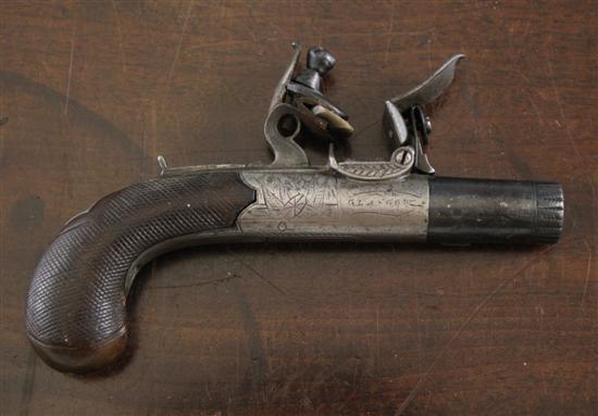 A flintlock boxlock pocket pistol 171713