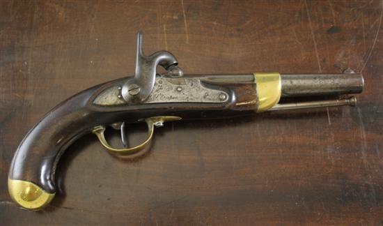 A French M.1822 percussion service pistol