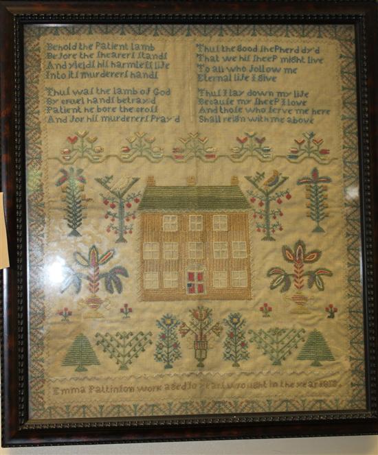 A George III needlework sampler 171726