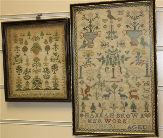 A George III needlework sampler 171727