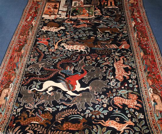 A Persian style part silk wall