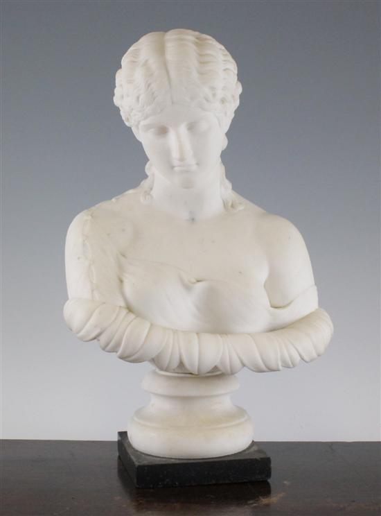 A 19th century carved white marble 171732