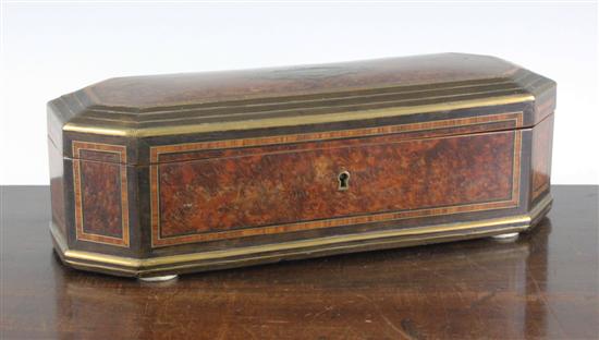 A 19th century French inlaid amboyna 17173c