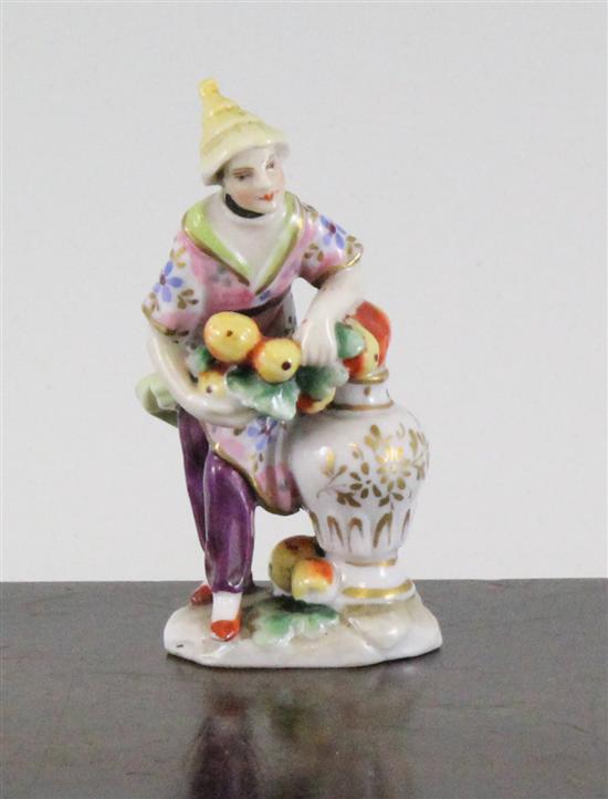 A French porcelain figural scent