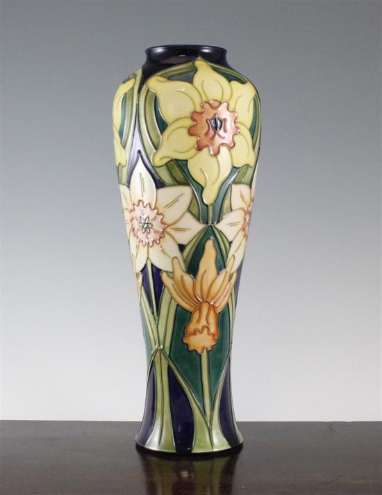 A Moorcroft Daffodil pattern tall