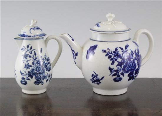 A Worcester three flowers pattern 1717ac