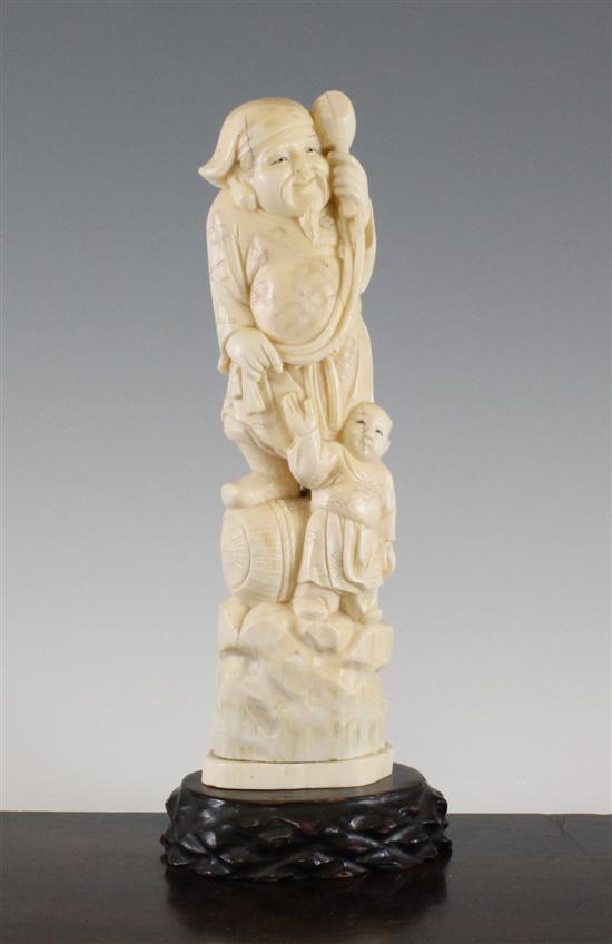 A large Japanese walrus ivory group 1717c7