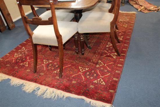 A Turkoman rug with central field