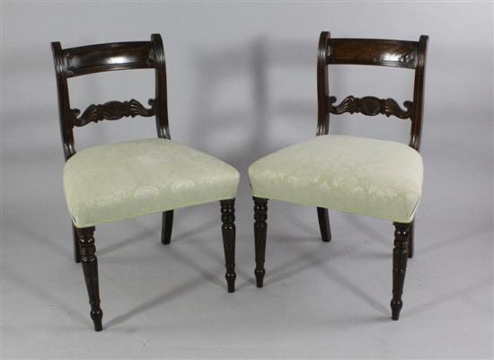 A set of six George IV mahogany