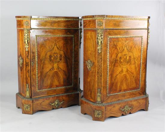 A pair of Victorian marquetry inlaid 1718a5