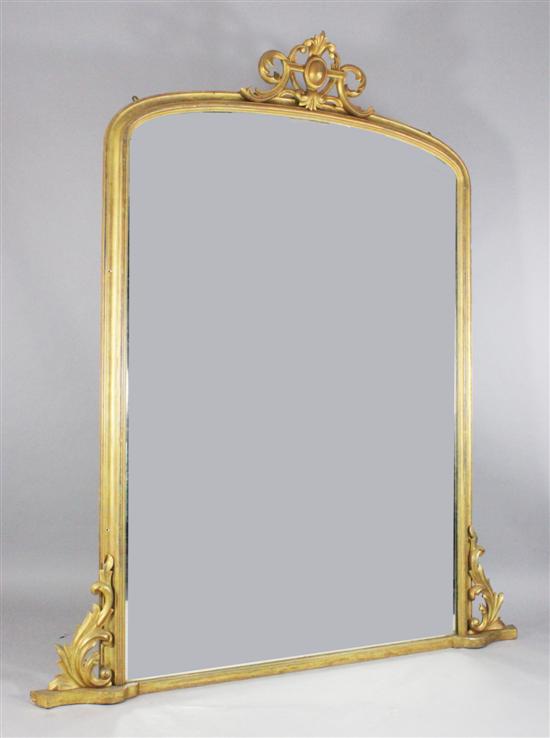 A large Victorian carved giltwood 1718ac