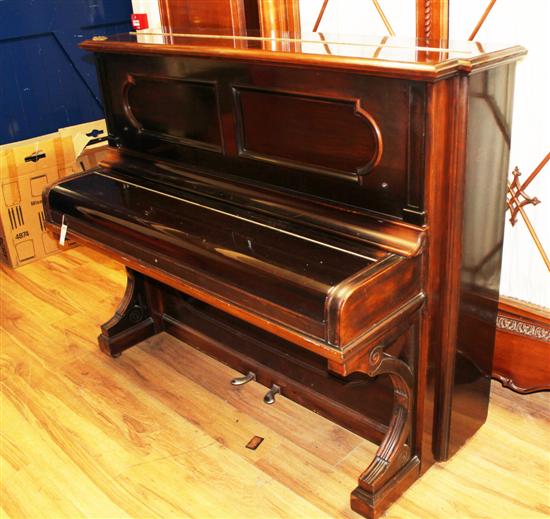 A Steinway & Sons rosewood overstrung