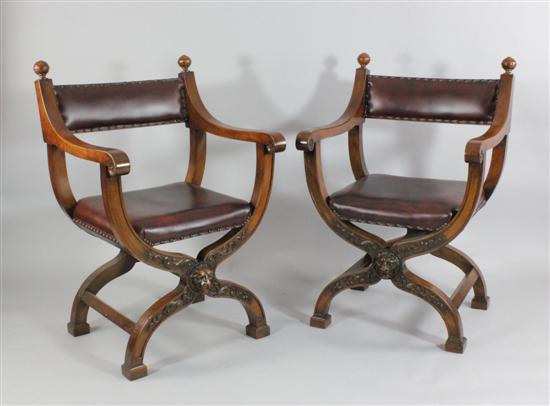 A set of four late Victorian carved 1718b1