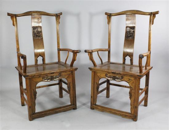 A pair of Chinese elm provincial 1718c1