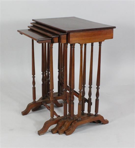 An Edwardian inlaid mahogany quartetto 1718d7