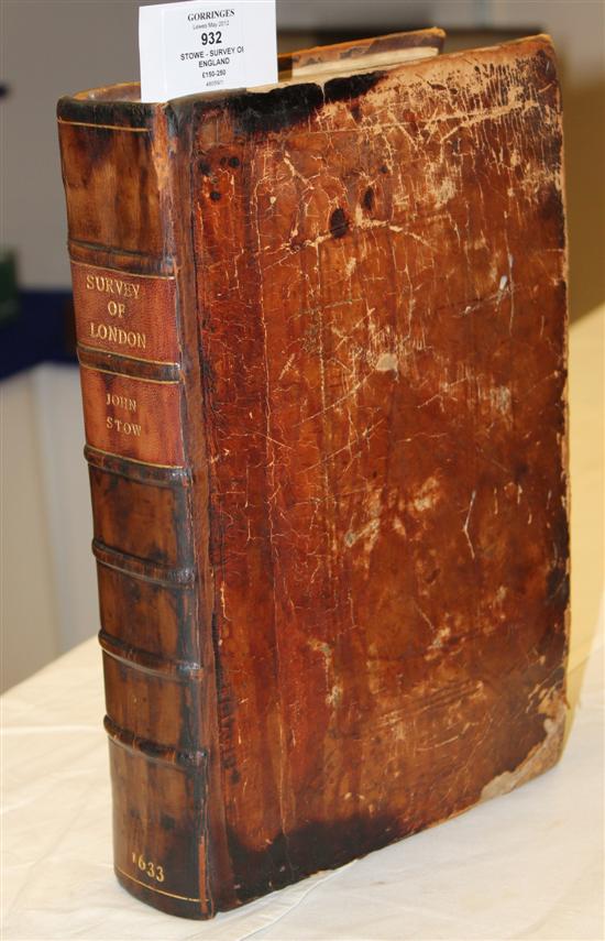 STOW J THE SURVEY OF LONDON frontis 171928