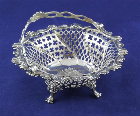 A George III silver epergne basket