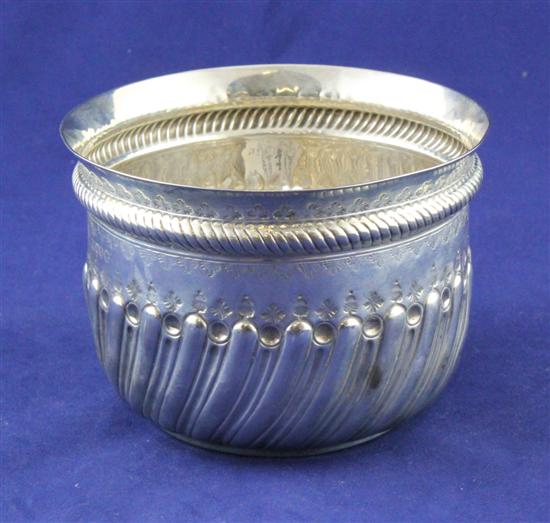 A Victorian demi spiral fluted silver