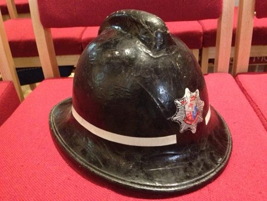 A Hampshire fire service helmet