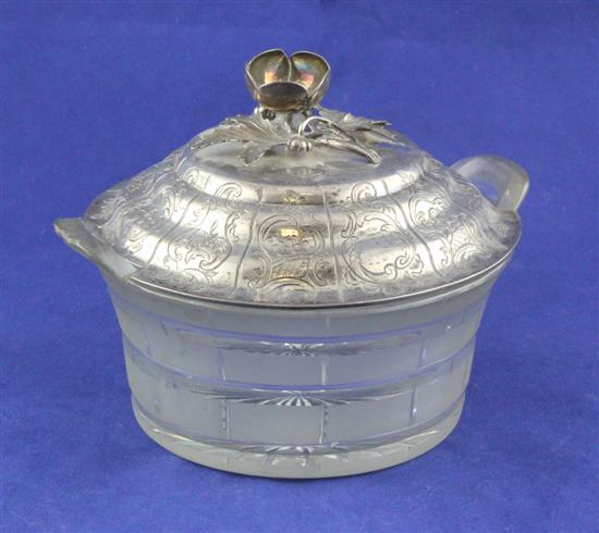 A William IV silver lidded two 1719bf